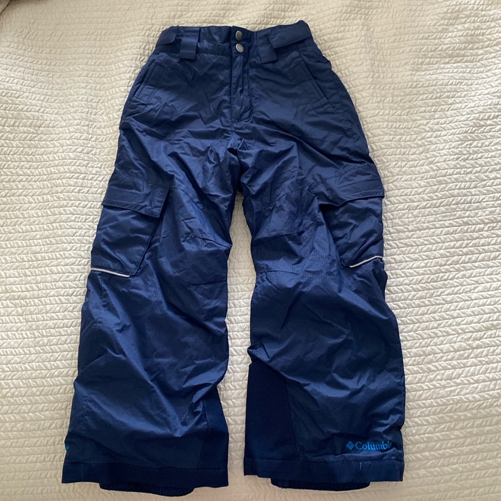 Columbia kids snow pants, size XS (6-7) Navy